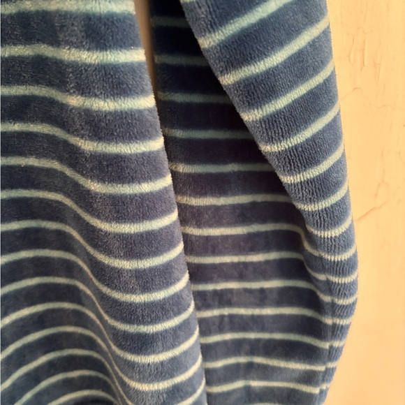 Laura Scott Blue Striped Women’s Pullover Sweater With Zip Up Turtleneck Size XL - Picture 4 of 4